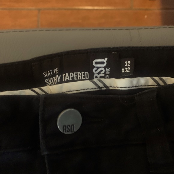 RSQ JEANS/PANTS BLACK SEATTLE SKINNY TAPER 32x32 - Picture 4 of 4